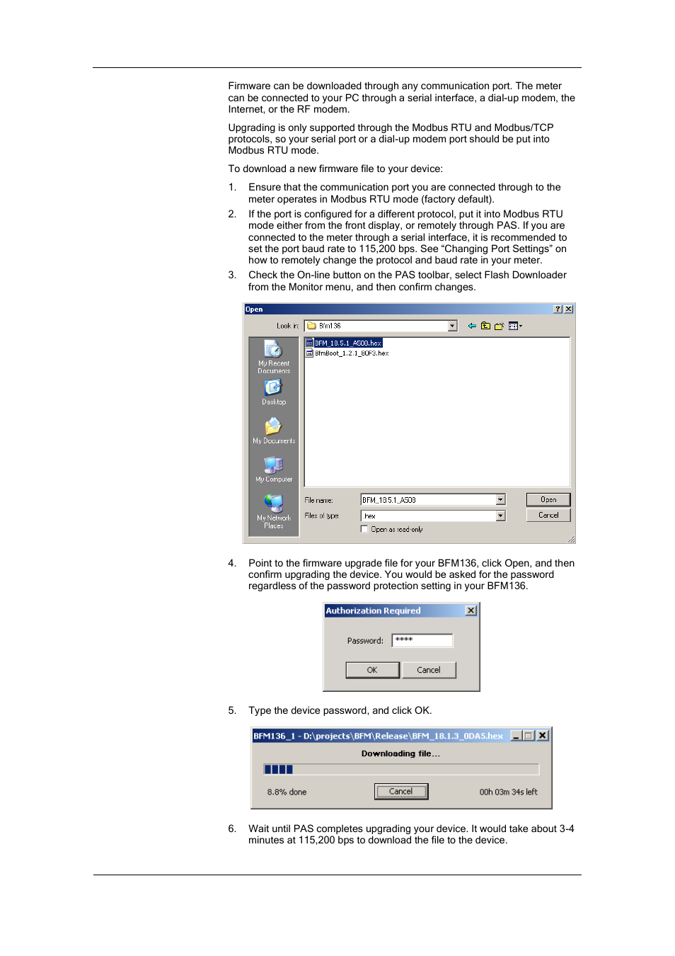 SATEC BFM136 User Manual | Page 55 / 70