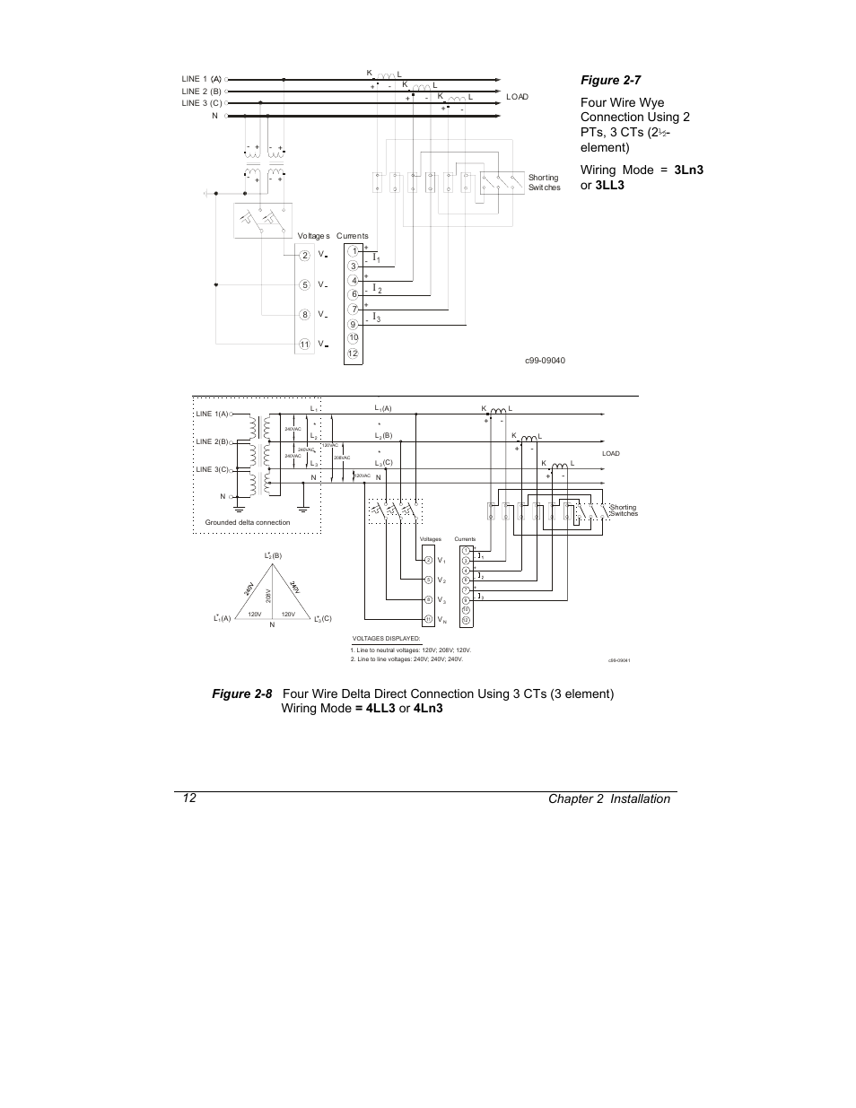 Chapter 2 installation 12 | SATEC C191HM User Manual | Page 21 / 63