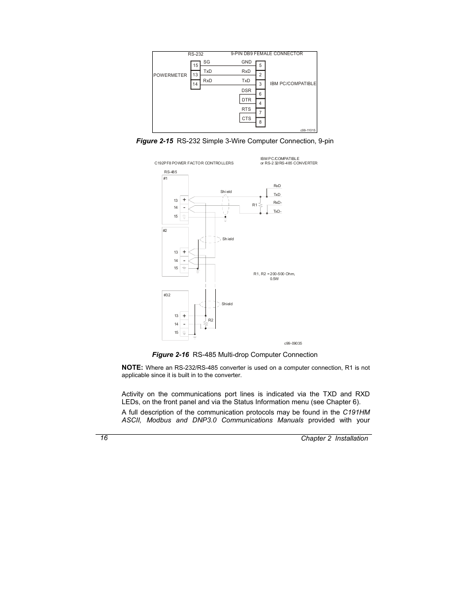 Chapter 2 installation 16 | SATEC C191HM User Manual | Page 25 / 63
