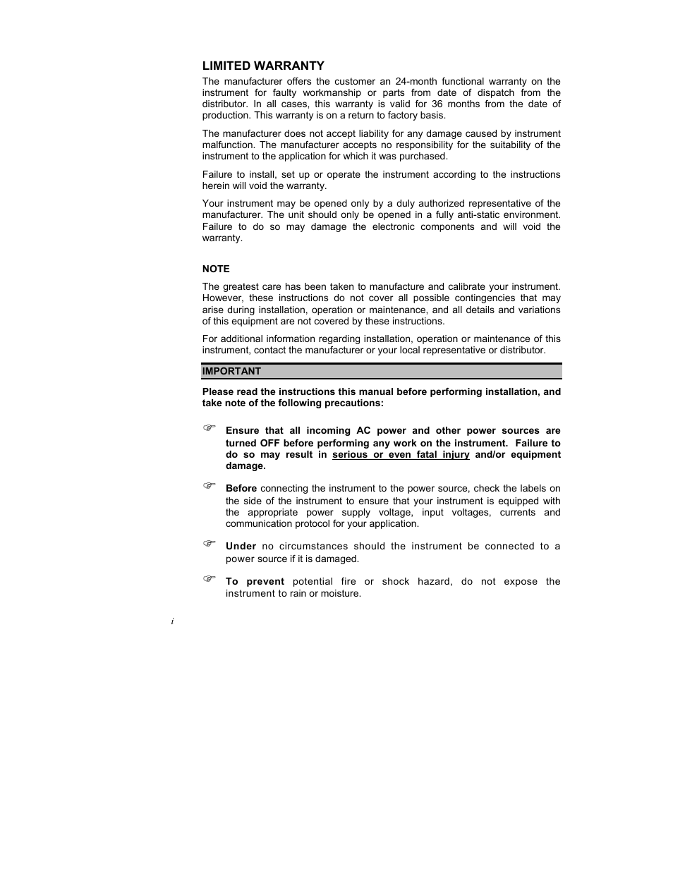 SATEC C192PF8-RPR User Manual | Page 3 / 75