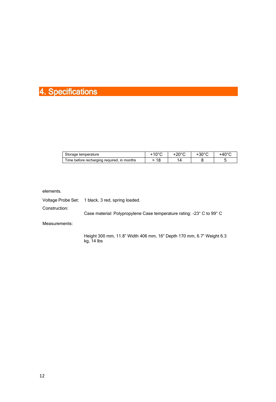 3 battery voltage measurement | SATEC EDL175 User Manual | Page 12 / 23