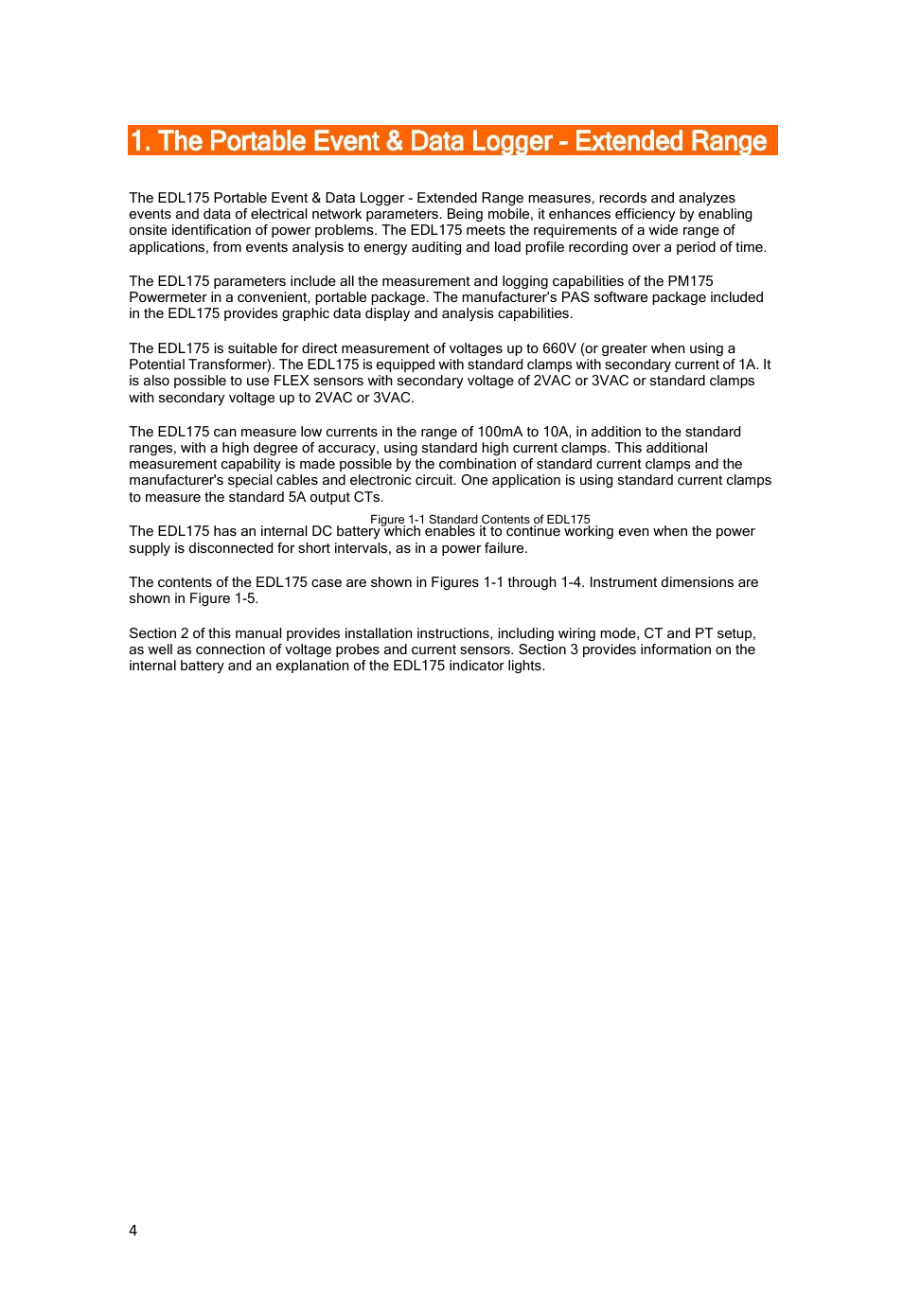 SATEC EDL175 User Manual | Page 4 / 23