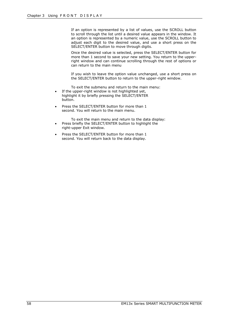 SATEC EM132-133 Manual User Manual | Page 58 / 152