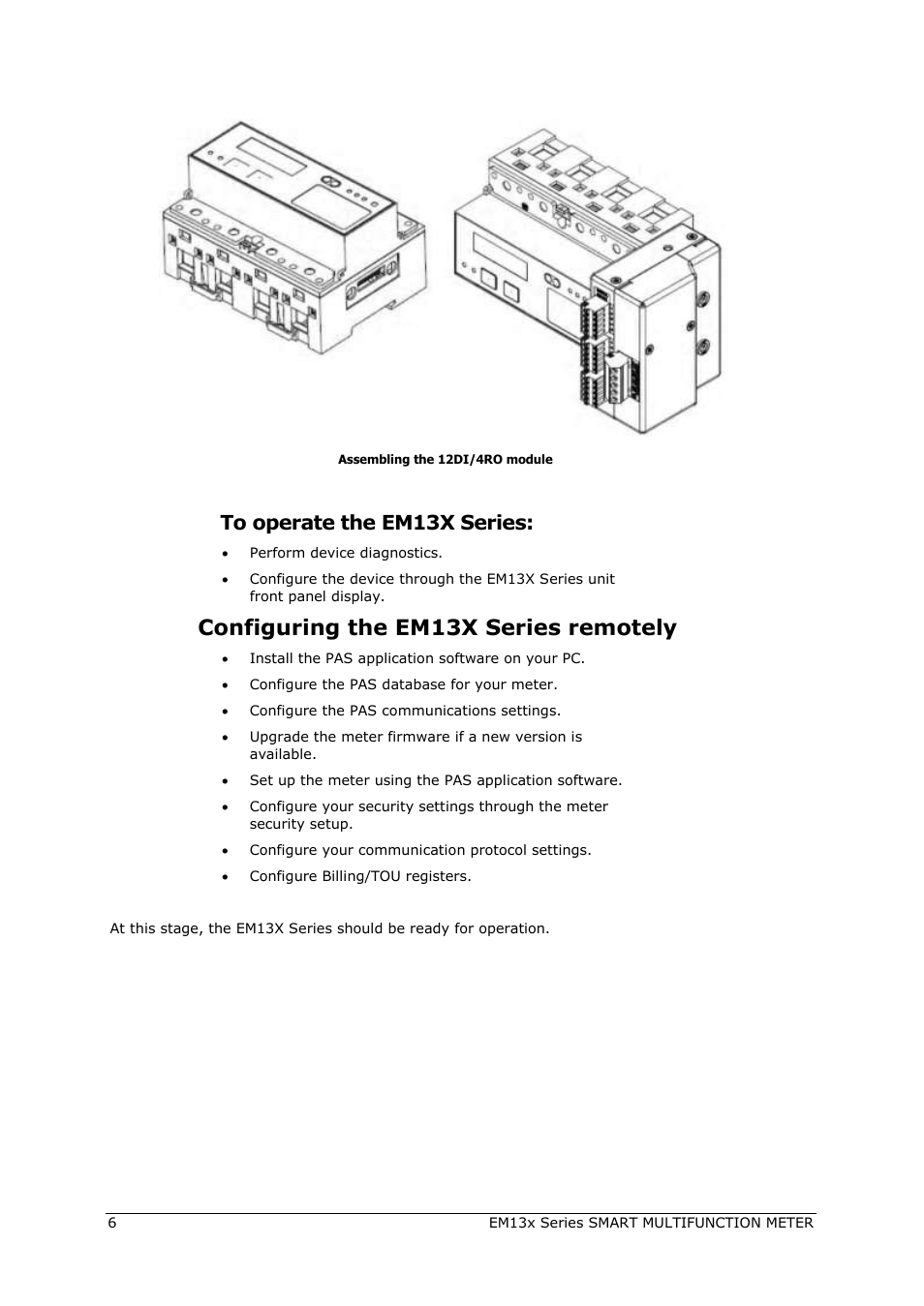 Configuring the em13x series remotely | SATEC EM132-133 Manual User Manual | Page 6 / 152
