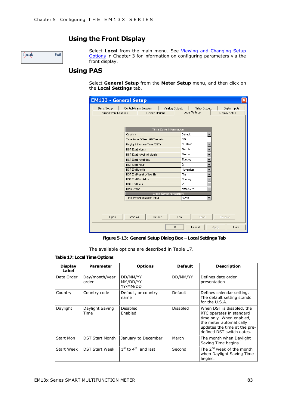 Using the front display, Using pas | SATEC EM132-133 Manual User Manual | Page 83 / 152