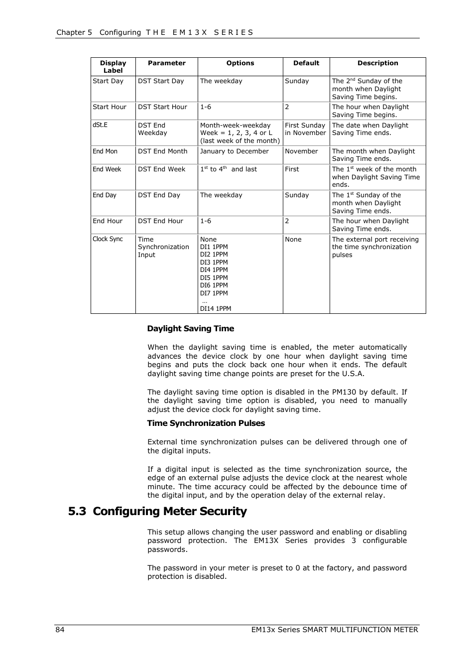 Configuring meter security, 3 configuring meter security | SATEC EM132-133 Manual User Manual | Page 84 / 152