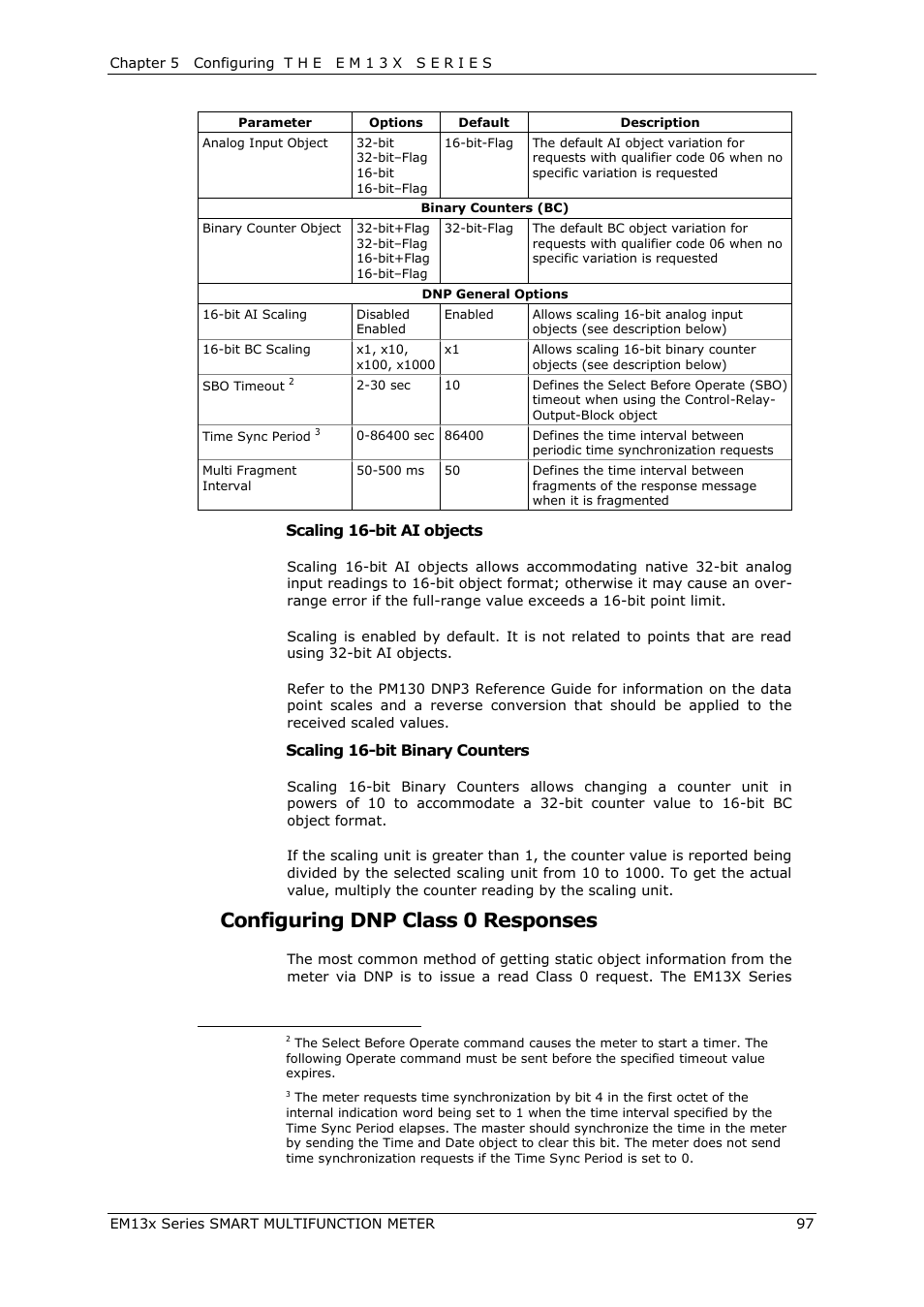 Configuring dnp class 0 responses | SATEC EM132-133 Manual User Manual | Page 97 / 152