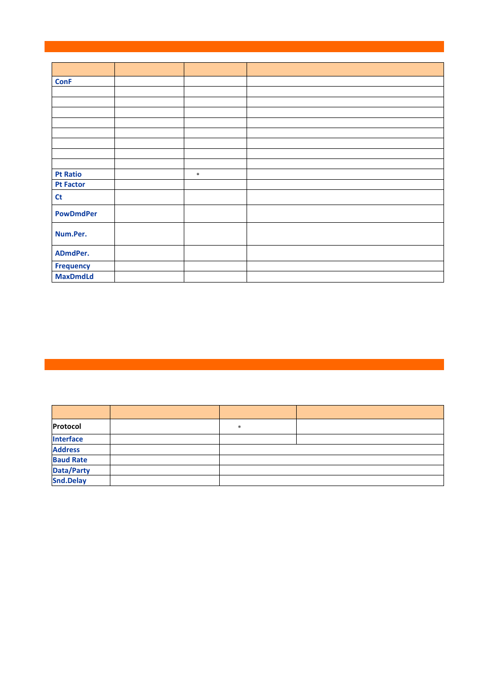 Com1 setting, Basic menu, Communication port menu | SATEC EM132-133 Quick Start User Manual | Page 9 / 10