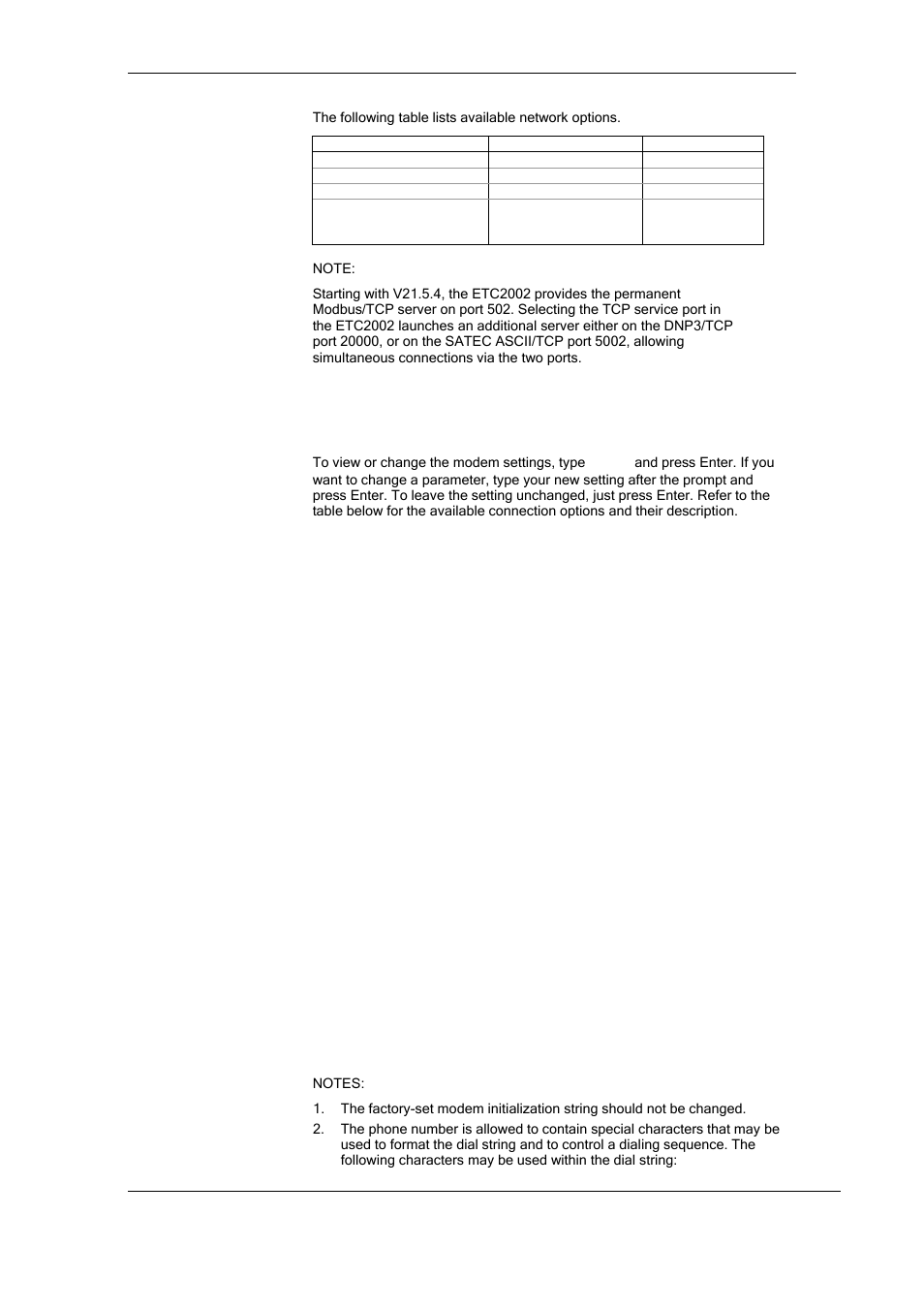 Configuring dial-up connections, Configuring, Dial-up connections | In chapter 5 for instructions on how, Configuring gateway options, In chapter 5 for more information on, In chapter 5 for information on configuring, In chapter 5) | SATEC ETC2002 User Manual | Page 37 / 57