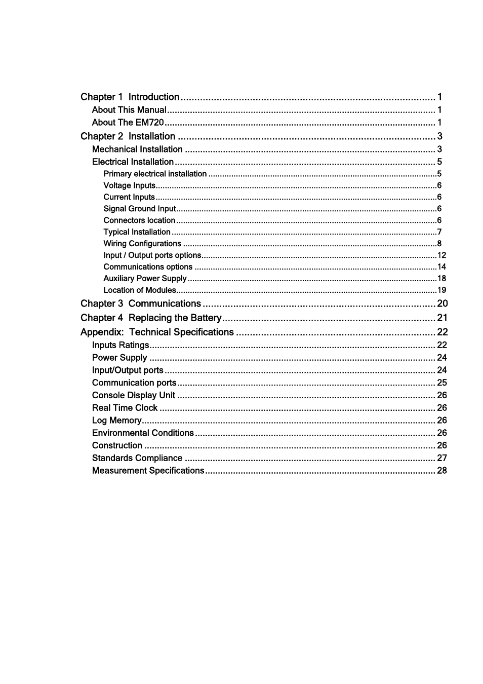 SATEC EM720 Installation Manual User Manual | Page 3 / 32