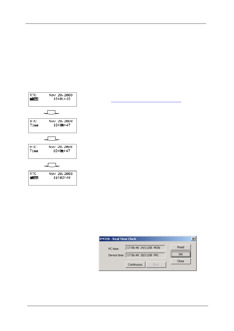 Device control and upgrading, Updating the meter clock, Chapter 6 | Chapter 6 device control and upgrading | SATEC EM720 Operation Manual User Manual | Page 129 / 218