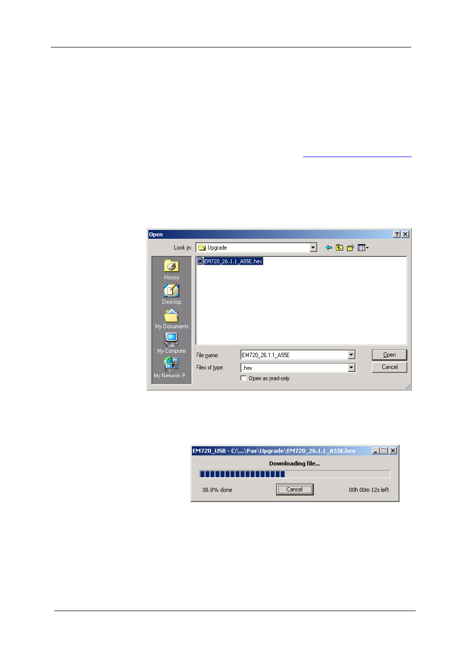 Upgrading meter firmware | SATEC EM720 Operation Manual User Manual | Page 135 / 218