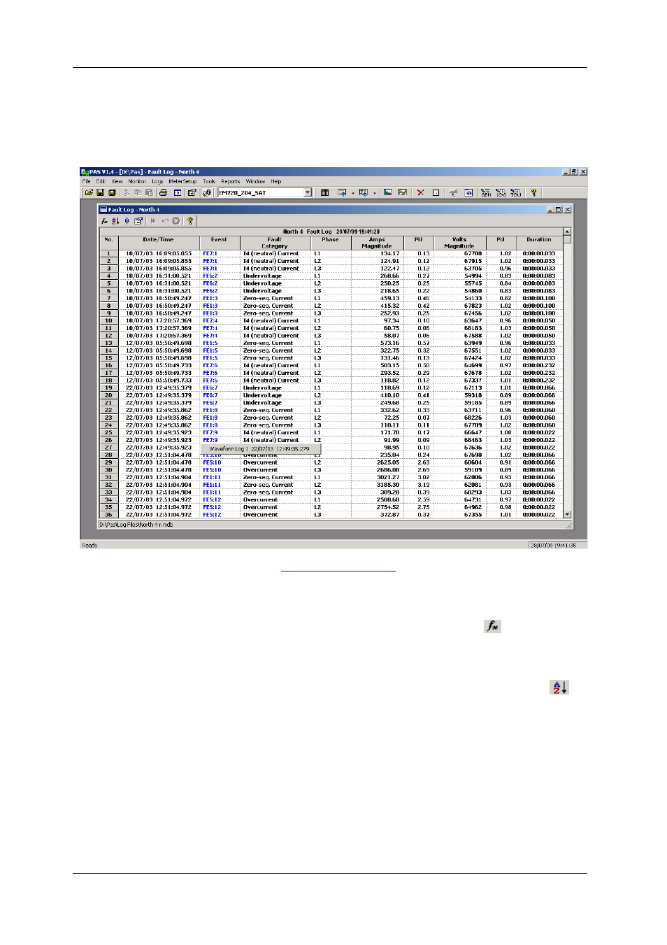 Viewing the fault log, Filtering and sorting events, Viewing en50160 statistics reports | On how to get the | SATEC EM720 Operation Manual User Manual | Page 160 / 218
