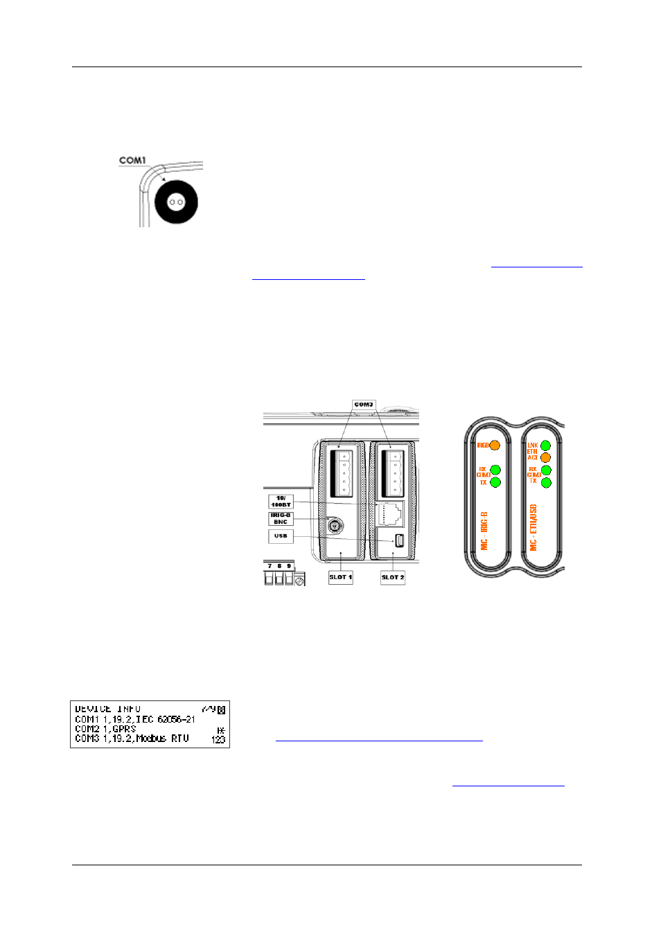 Infrared port, Serial communications | SATEC EM720 Operation Manual User Manual | Page 26 / 218