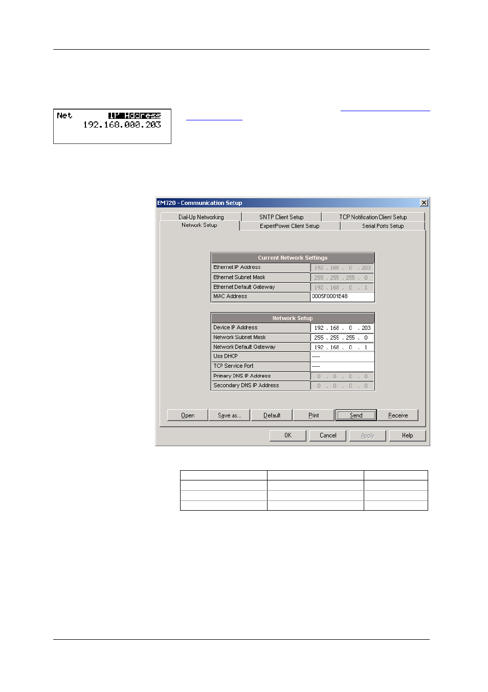 Setting up the ethernet, In chapter 5 on how to configure | SATEC EM720 Operation Manual User Manual | Page 62 / 218