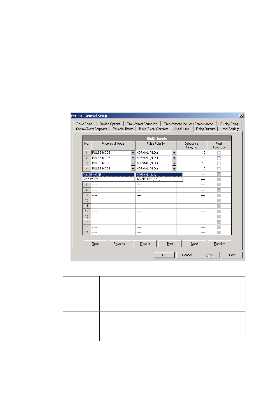 Configuring digital inputs, Igure digital inputs in your meter | SATEC EM720 Operation Manual User Manual | Page 82 / 218