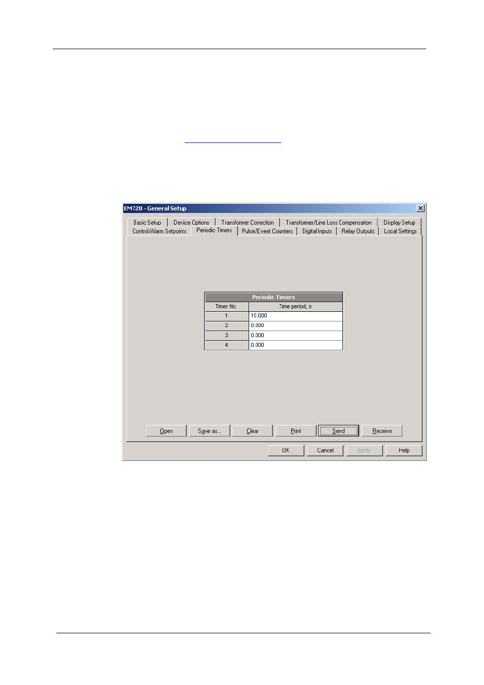 Using periodic timers | SATEC EM720 Operation Manual User Manual | Page 87 / 218