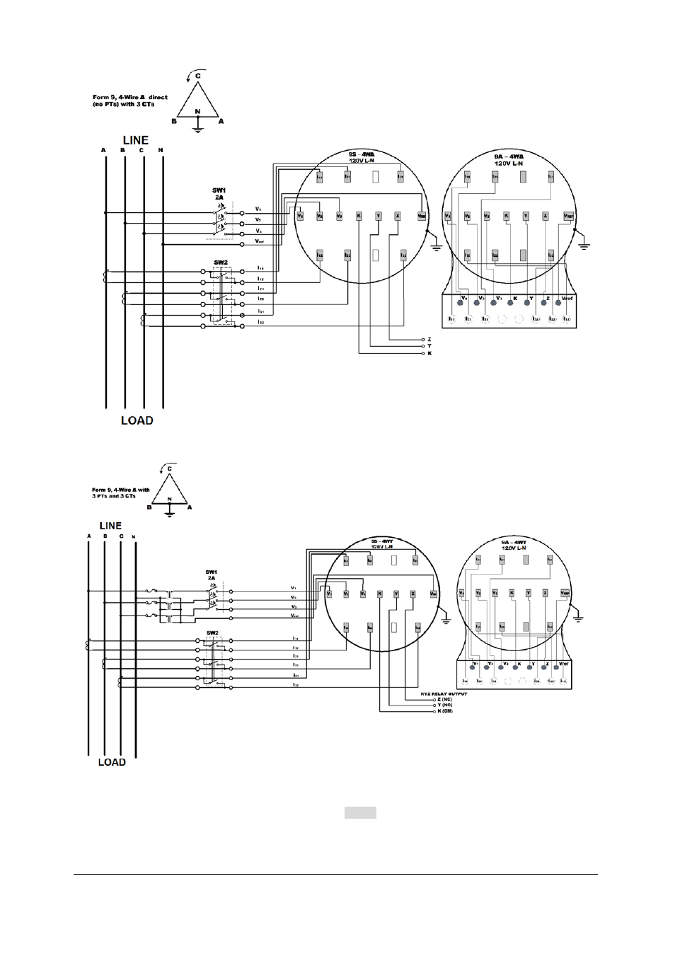 Wiring setup: 4ll3 | SATEC EM920 Installation Manual User Manual | Page 16 / 37