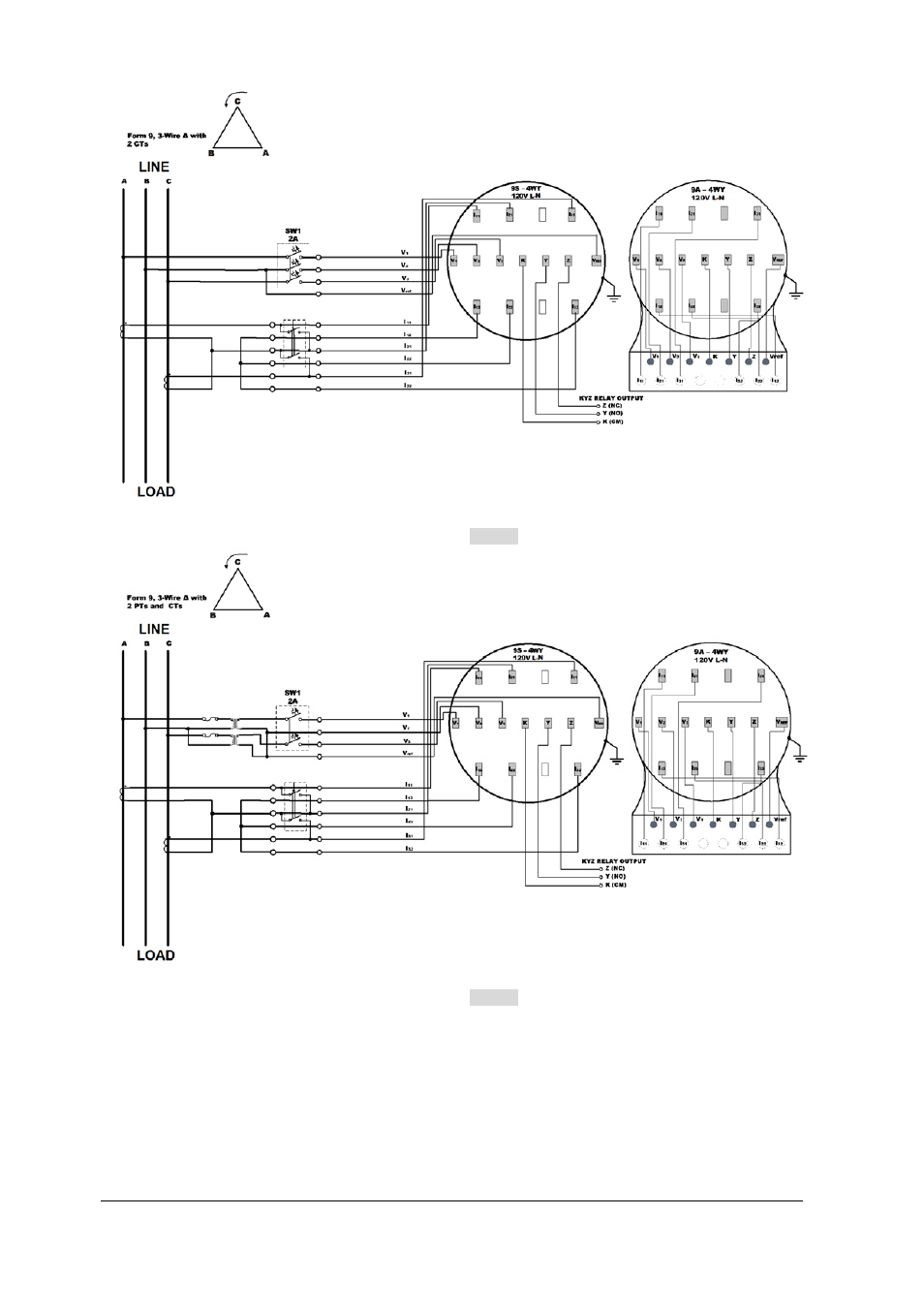 Wiring setup: 3op3 | SATEC EM920 Installation Manual User Manual | Page 17 / 37