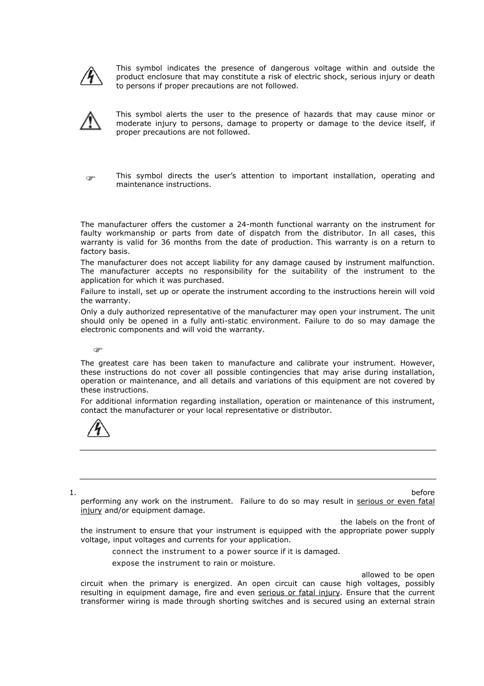 Limited warranty | SATEC EM920 Installation Manual User Manual | Page 2 / 37