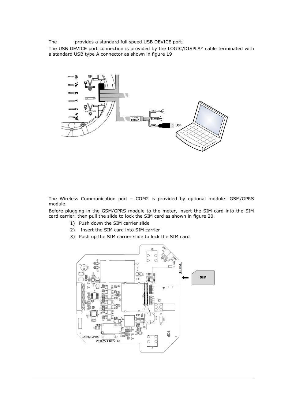 Optional communication ports | SATEC EM920 Installation Manual User Manual | Page 23 / 37