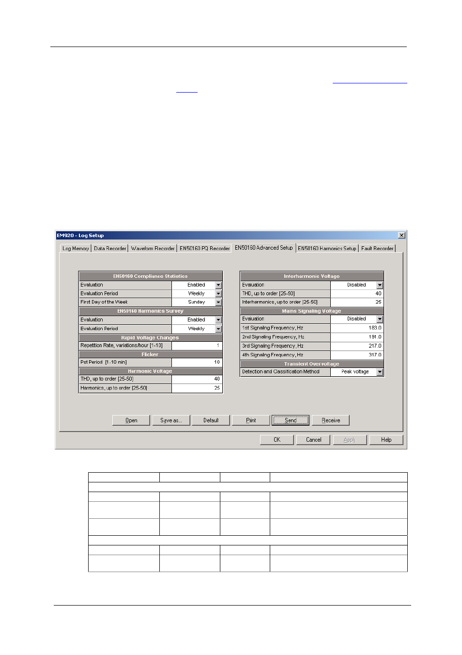 En50160 advanced setup | SATEC EM920 Operation Manual User Manual | Page 125 / 225