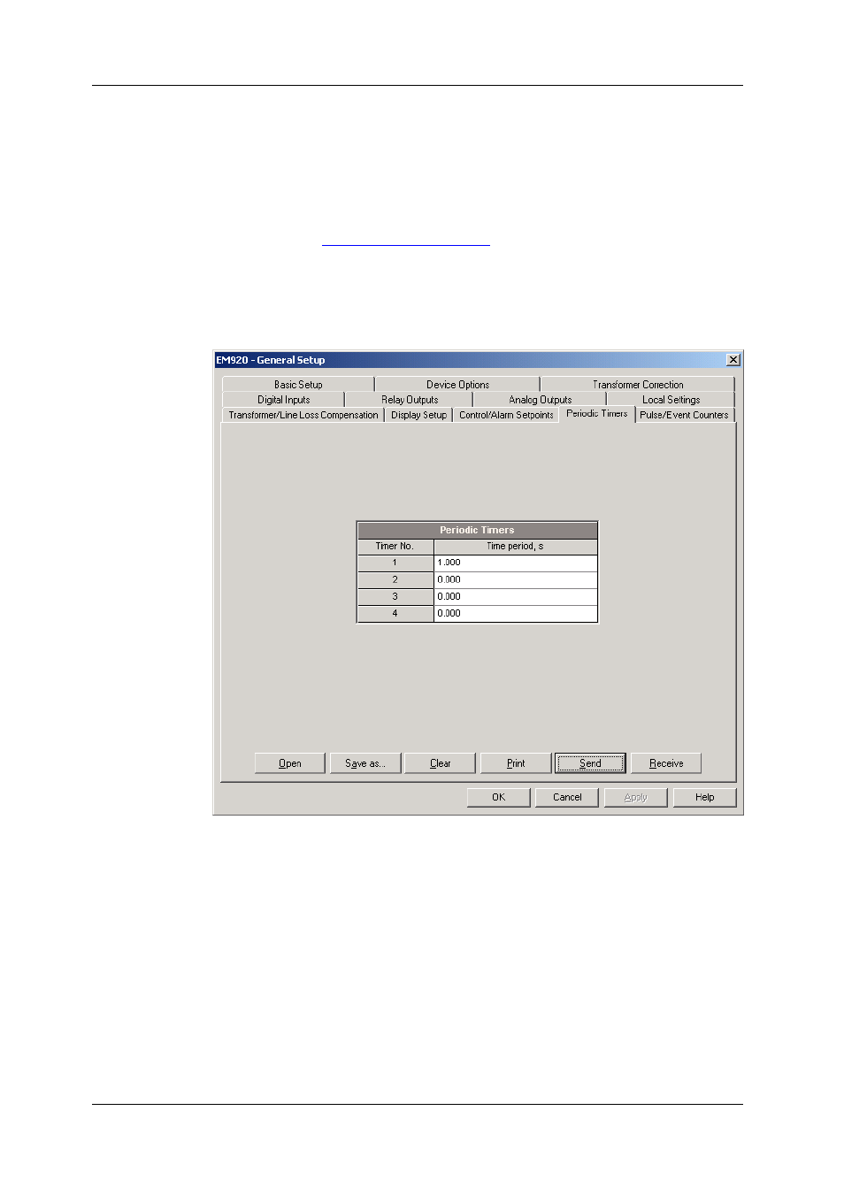 Using periodic timers | SATEC EM920 Operation Manual User Manual | Page 94 / 225