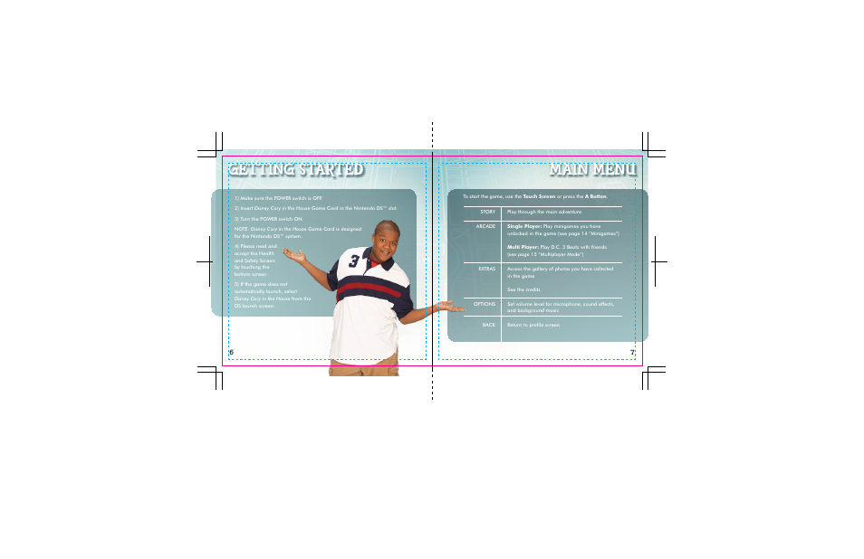 B6>cb:cj <:ii>c<hi6gi:9 | Disney Interactive Studios Cory In The House for Nintendo DS User Manual | Page 5 / 9