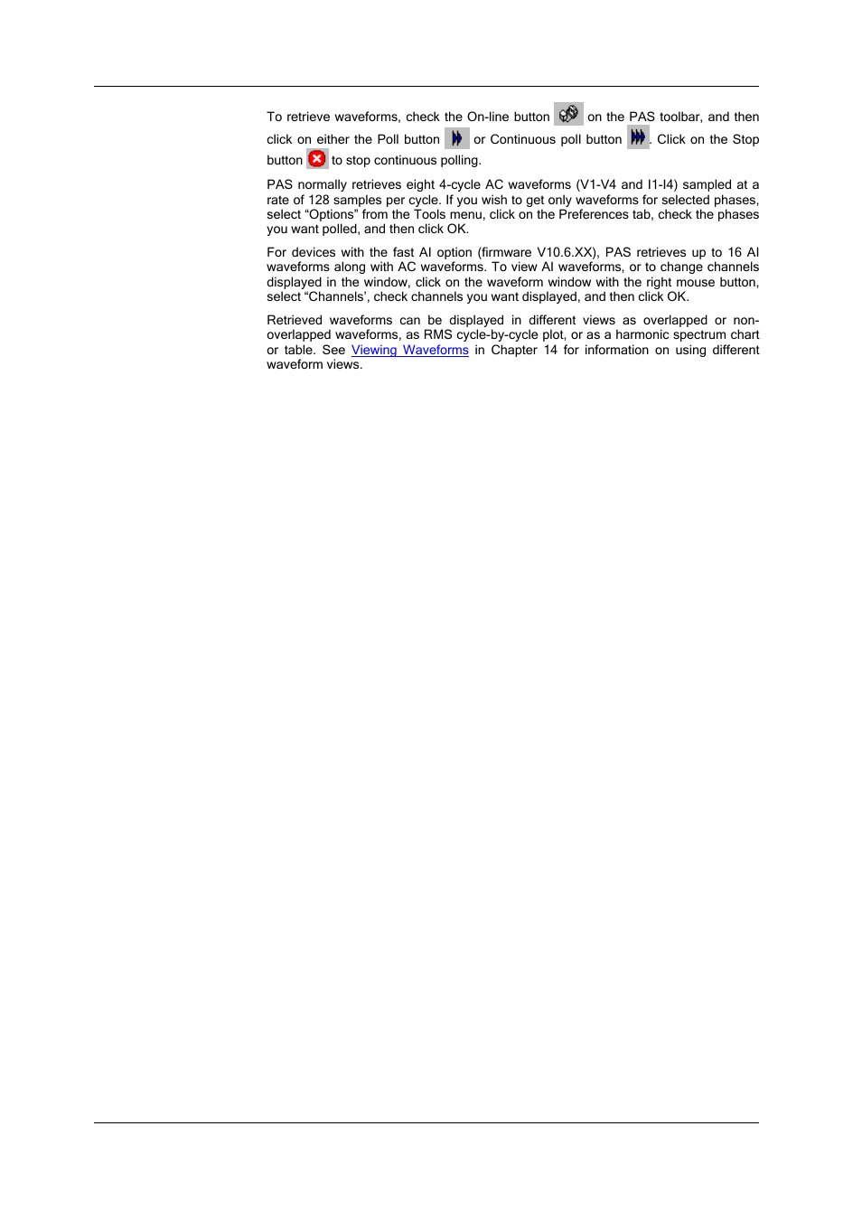 Real-time data logging, Viewing real-time min/max log, Viewing real-time waveforms | SATEC SA300 ezPAC Operation Manual User Manual | Page 128 / 182