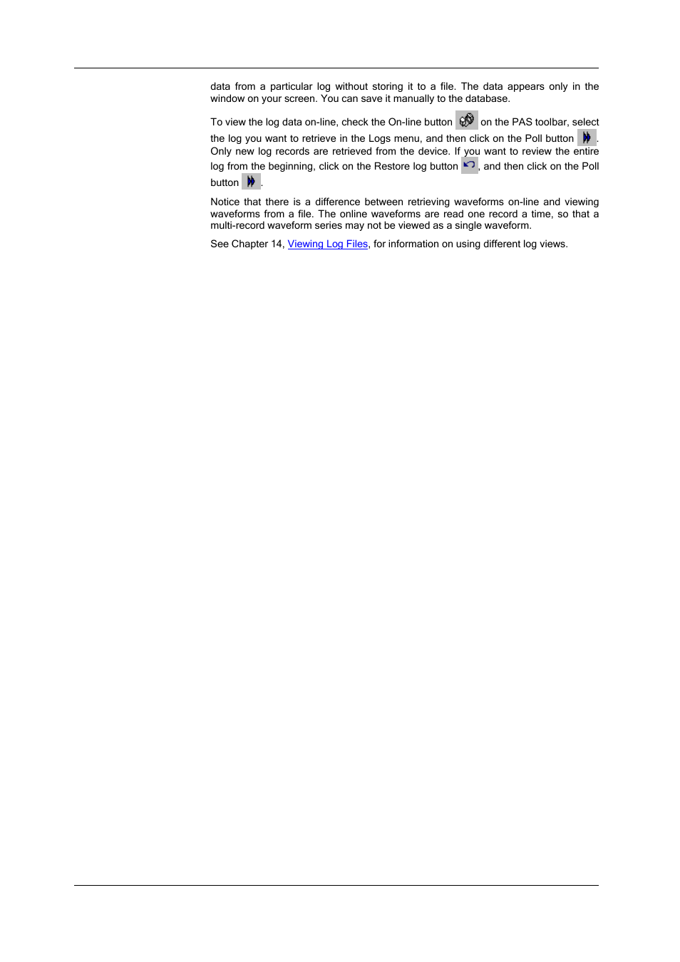 Retrieving en50160 statistics files, Viewing historical data on-line | SATEC SA300 ezPAC Operation Manual User Manual | Page 132 / 182