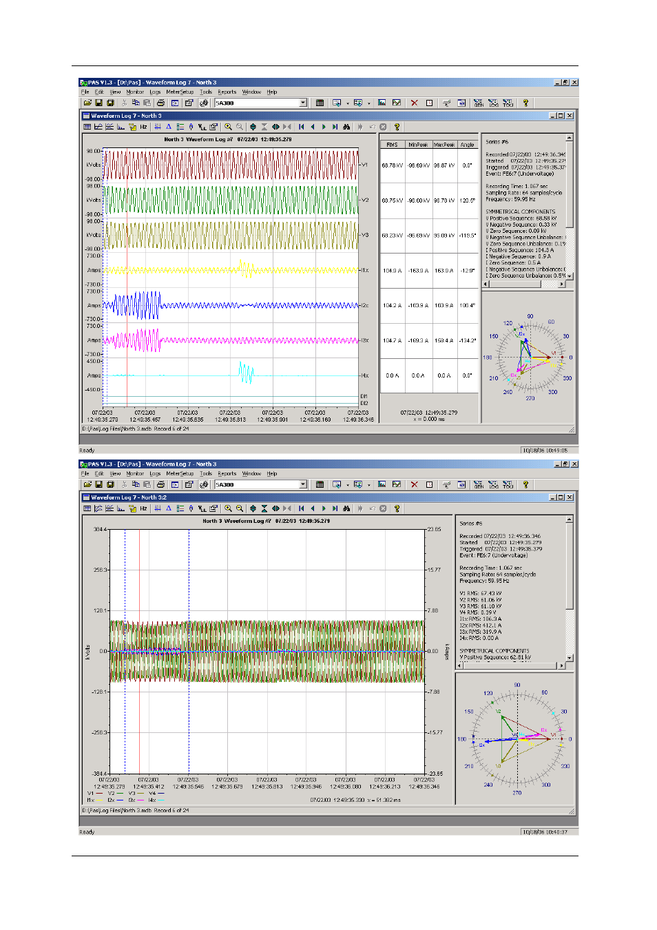 Viewing waveforms | SATEC SA300 ezPAC Operation Manual User Manual | Page 146 / 182