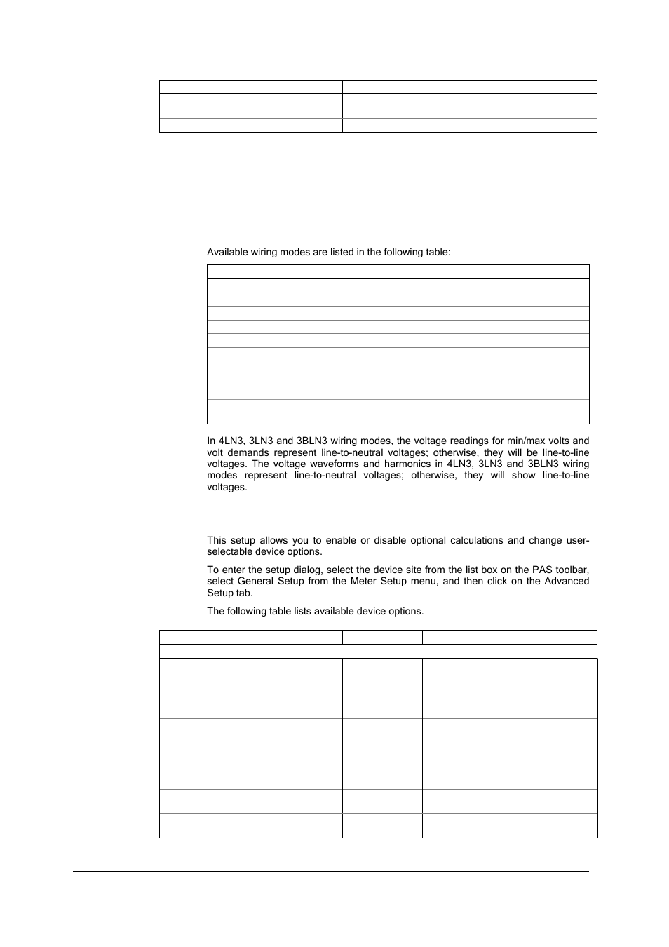 Wiring connections, Advanced device setup, In chapter 7) | Sa300 substation automation unit | SATEC SA300 ezPAC Operation Manual User Manual | Page 64 / 182