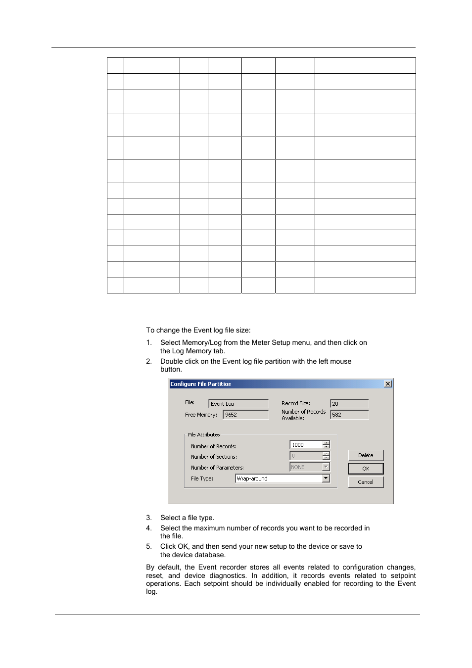 Configuring the event recorder | SATEC SA300 ezPAC Operation Manual User Manual | Page 85 / 182