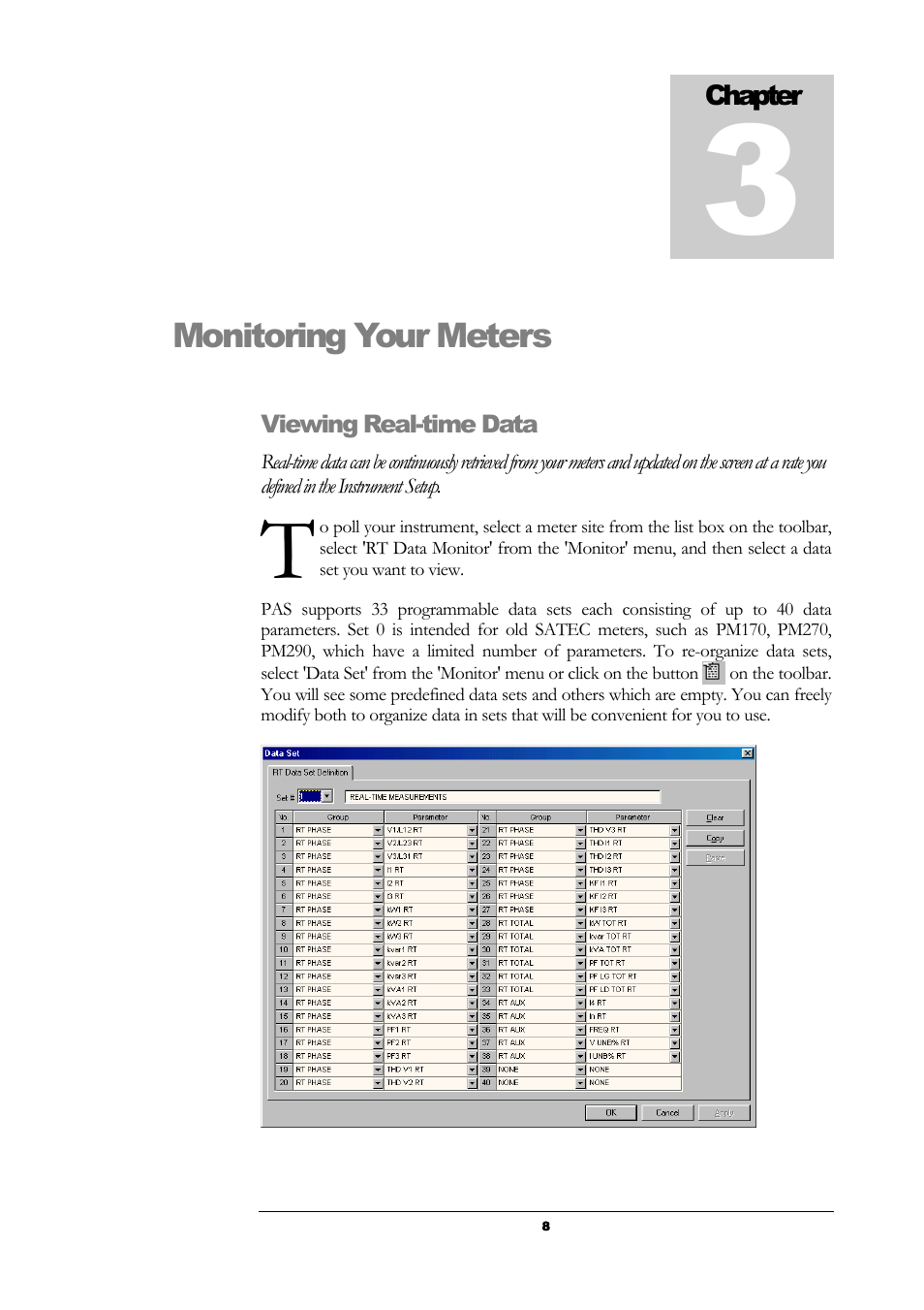 Viewing real-time data | SATEC PAS User Manual | Page 10 / 27