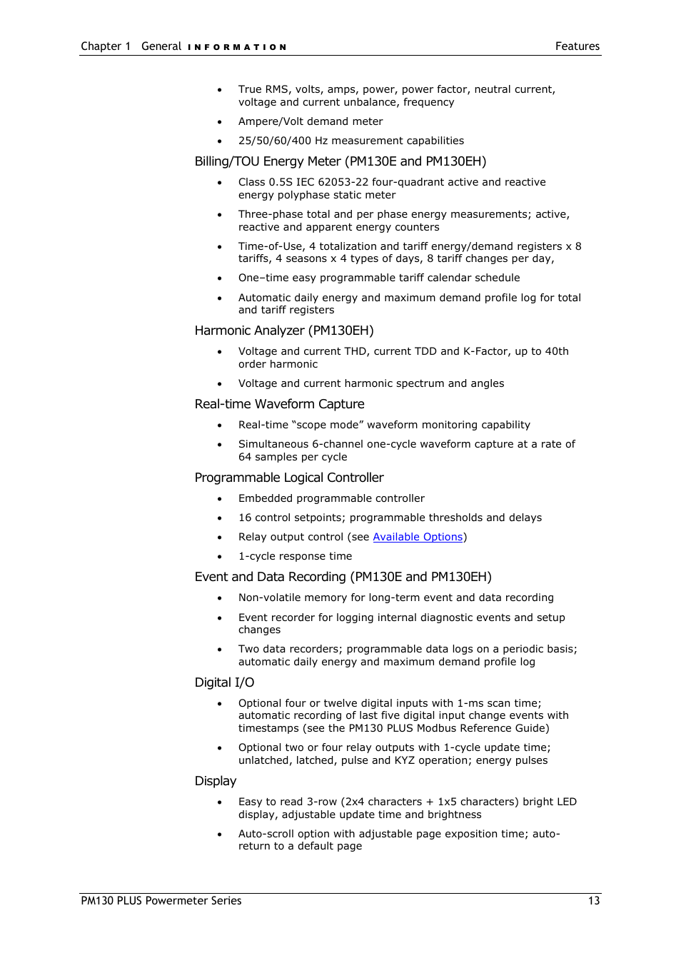 SATEC PM130 PLUS Manual User Manual | Page 13 / 159