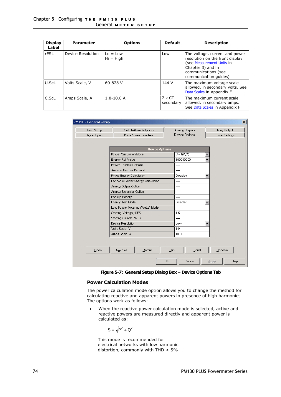 Power calculation modes | SATEC PM130 PLUS Manual User Manual | Page 74 / 159