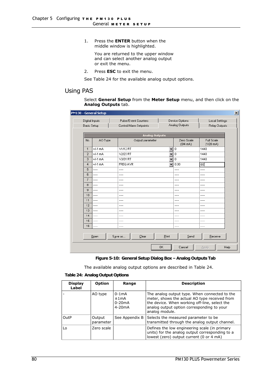 Using pas | SATEC PM130 PLUS Manual User Manual | Page 80 / 159