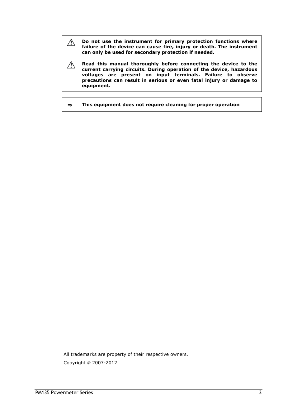 SATEC PM135 Manual User Manual | Page 3 / 166