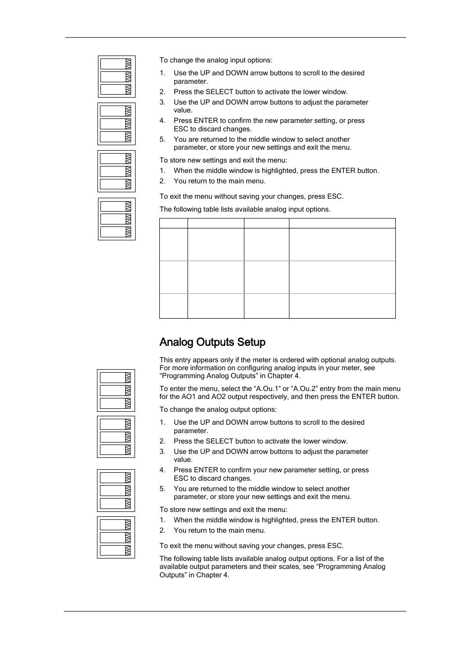 Analog outputs setup | SATEC RDM172 Manual User Manual | Page 50 / 135