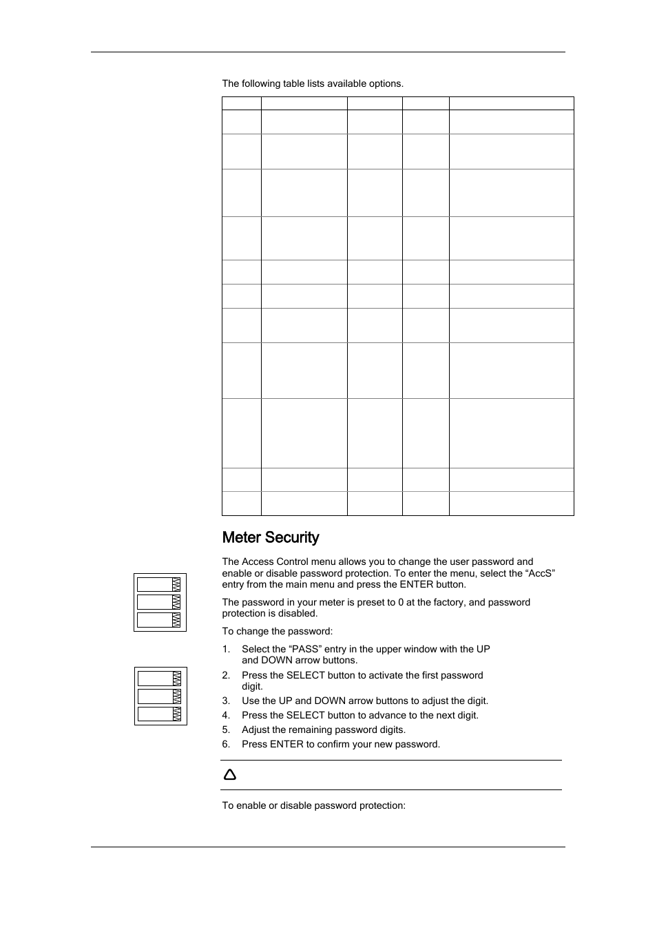 Meter security | SATEC RDM172 Manual User Manual | Page 53 / 135