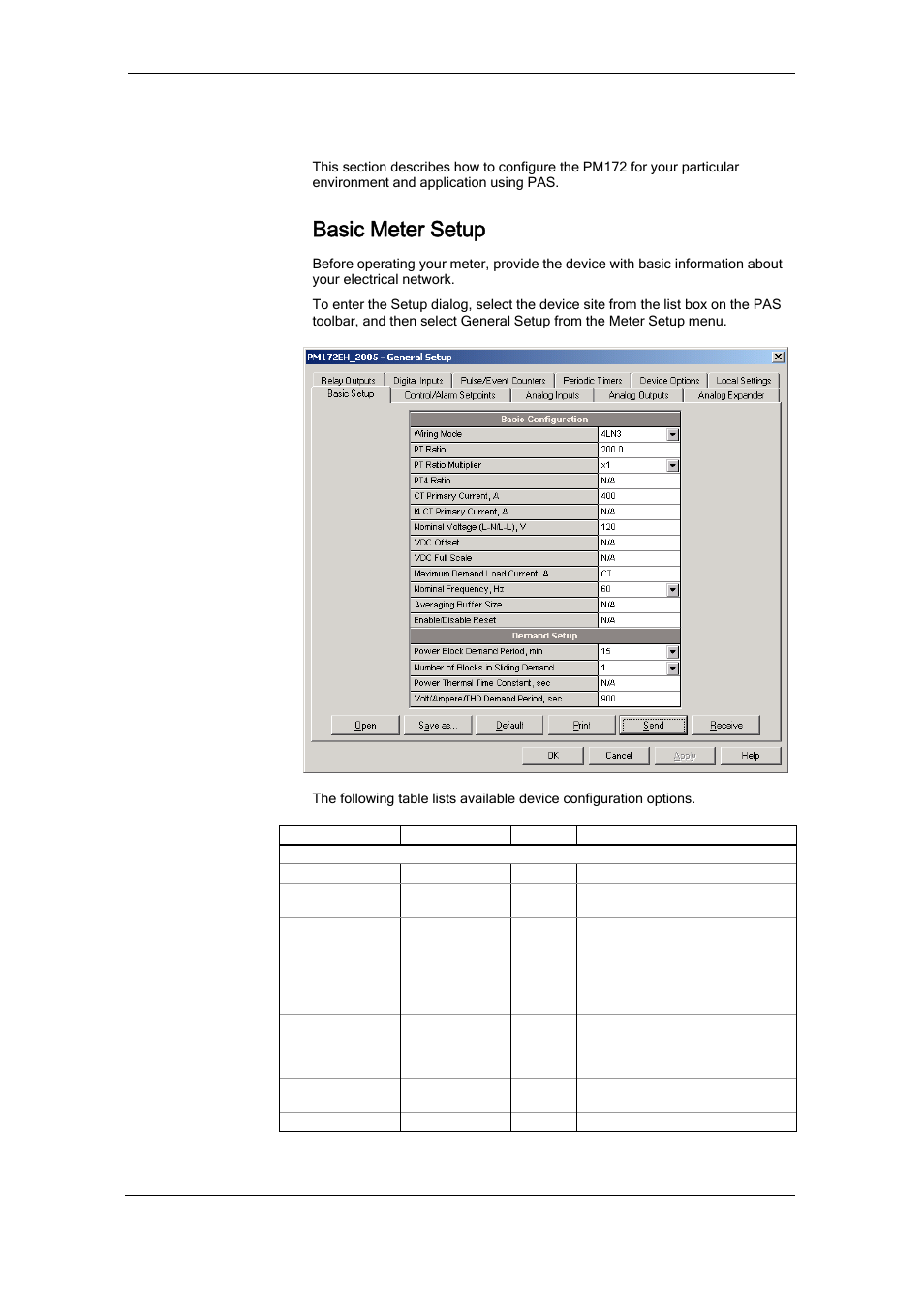 Basic meter setup, General meter setup | SATEC RDM172 Manual User Manual | Page 64 / 135