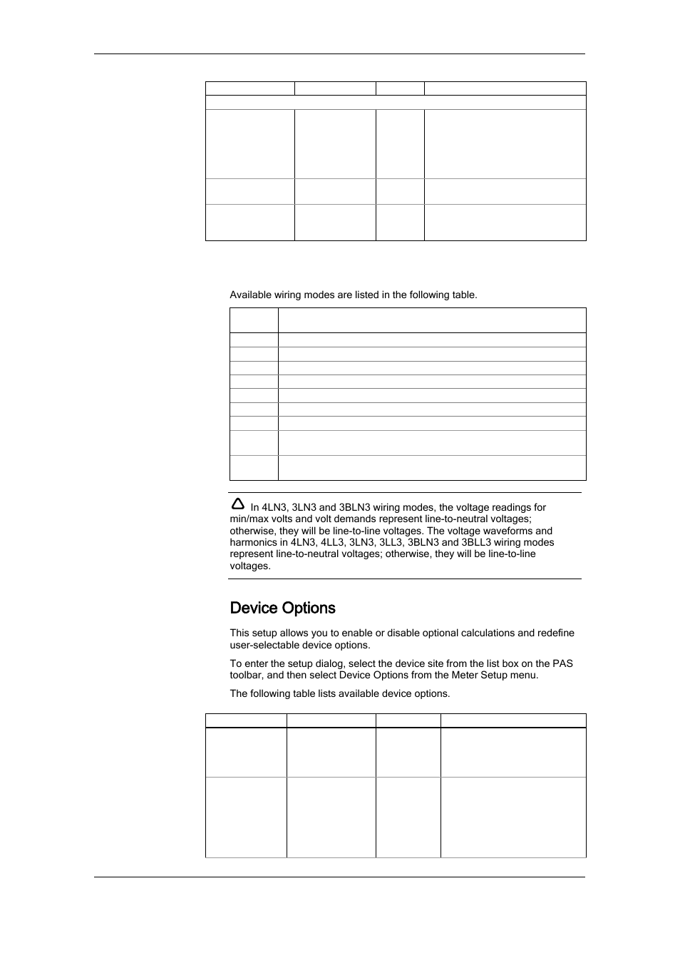 Device options | SATEC RDM172 Manual User Manual | Page 65 / 135