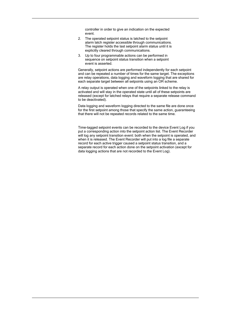Recording setpoint events | SATEC RDM172 Manual User Manual | Page 81 / 135