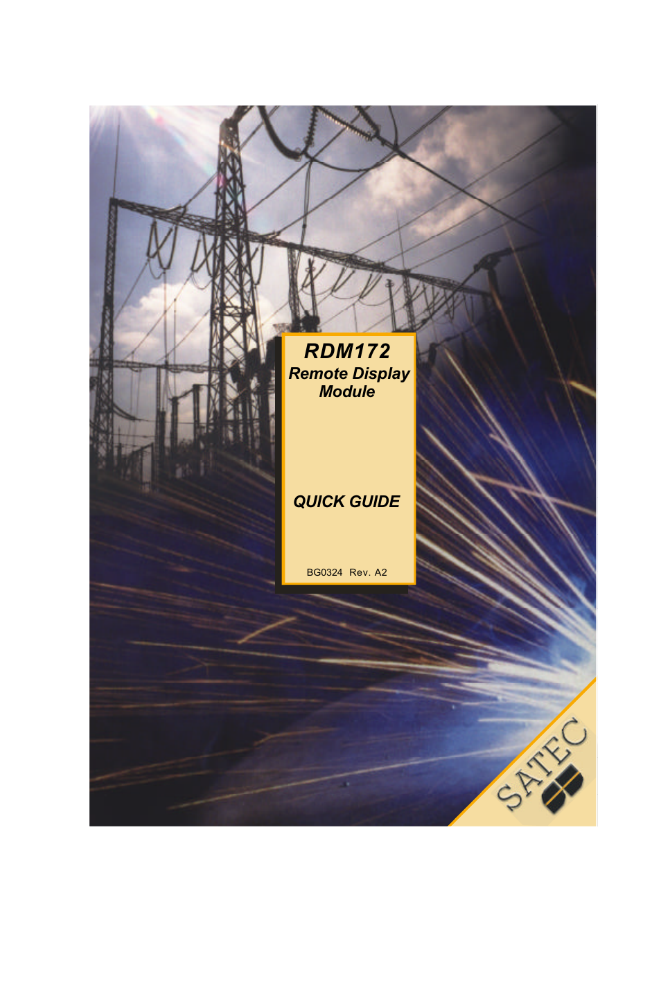 SATEC RDM172 Quick Start-1 User Manual | 10 pages