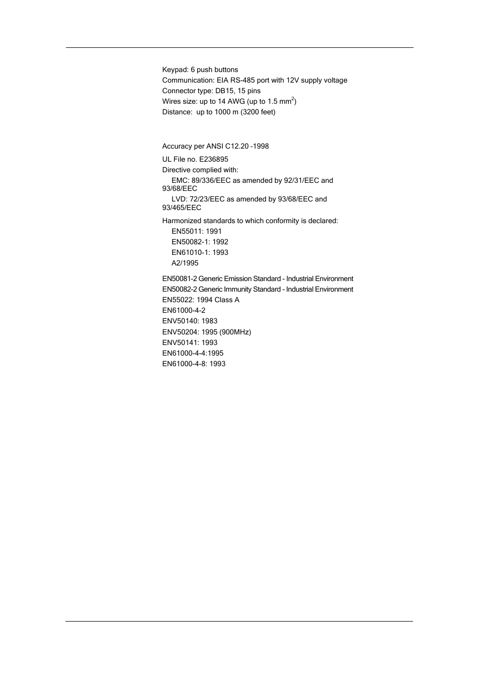 Standards compliance | SATEC PM174 Manual User Manual | Page 132 / 149