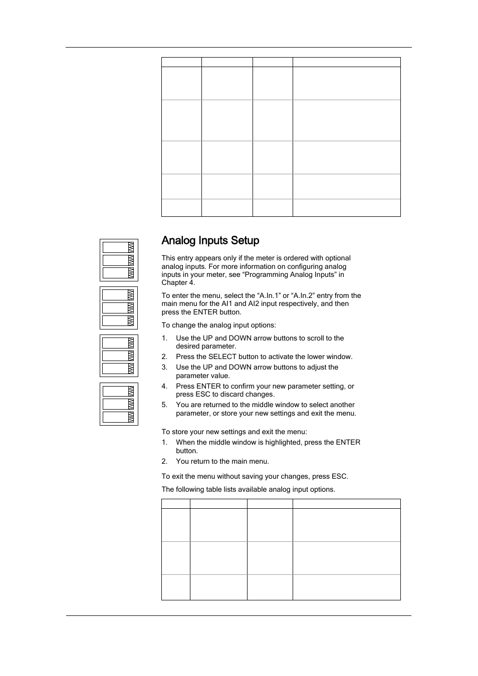 Analog inputs setup | SATEC PM174 Manual User Manual | Page 51 / 149