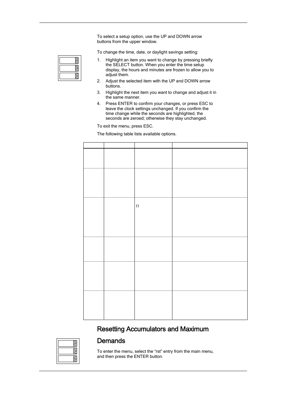 Resetting accumulators and maximum demands | SATEC PM174 Manual User Manual | Page 56 / 149