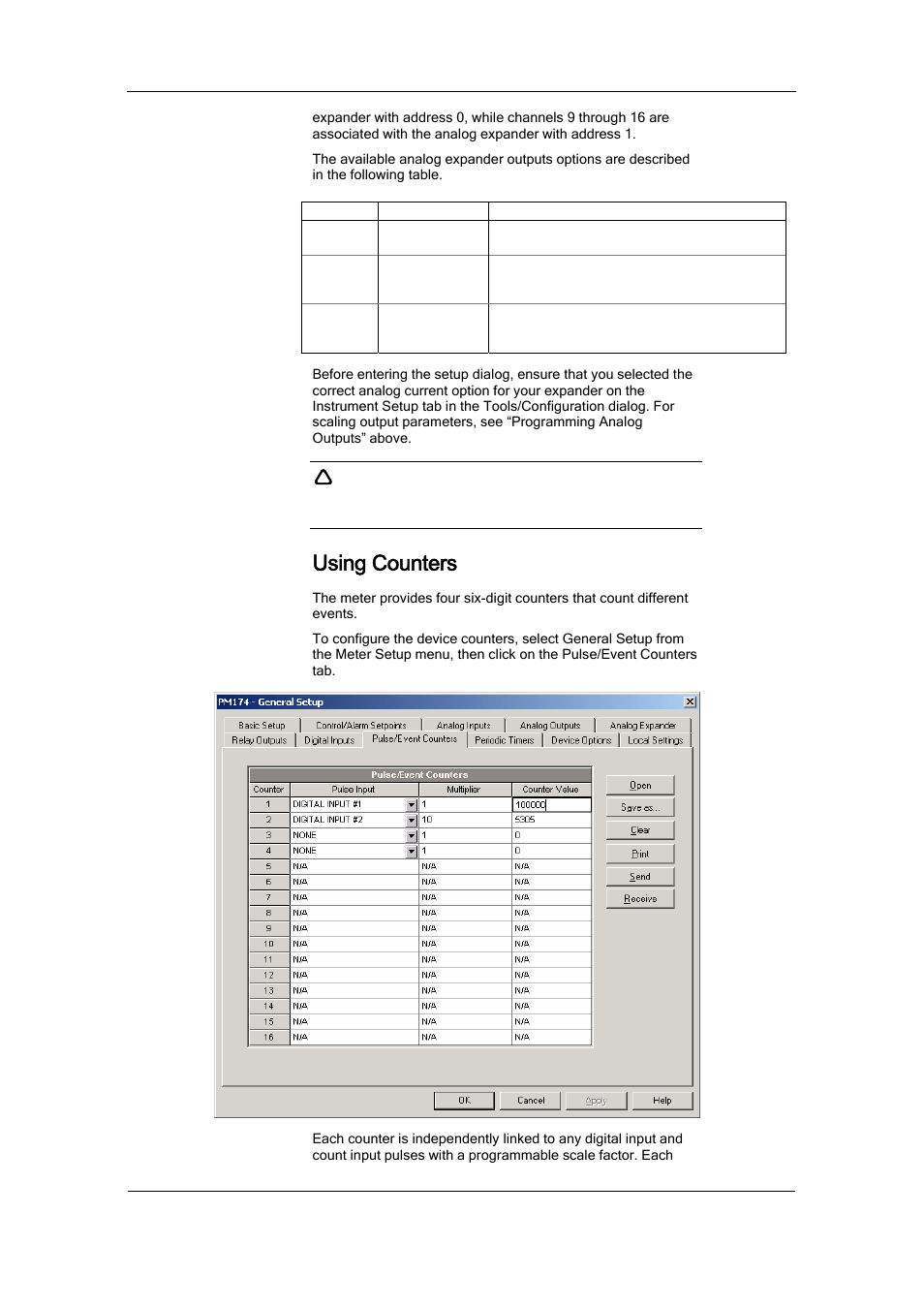 Using counters | SATEC PM174 Manual User Manual | Page 79 / 149