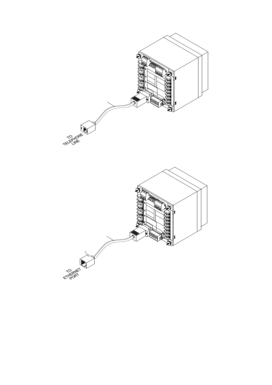 Com1 ethernet connection, Communicating via the internet | SATEC PM174 Quick Start User Manual | Page 10 / 11