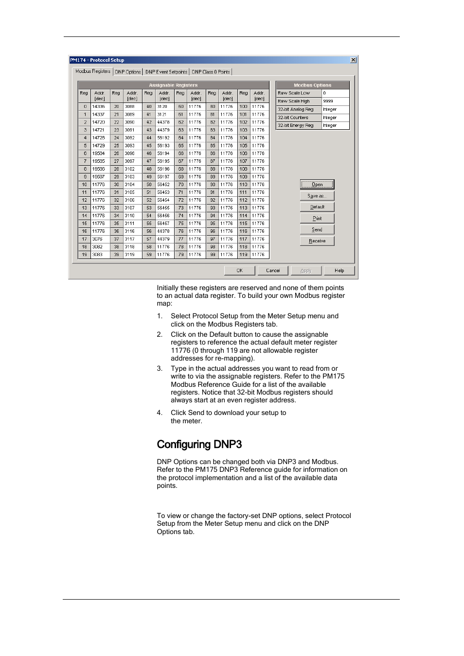 Configuring dnp3 | SATEC PM175 Manual User Manual | Page 108 / 168